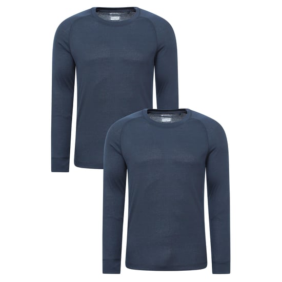 Mountain Warehouse - "Talus" Base Layer Oberteil für Herren (2er-Pack) (Marineblau) - Image 1