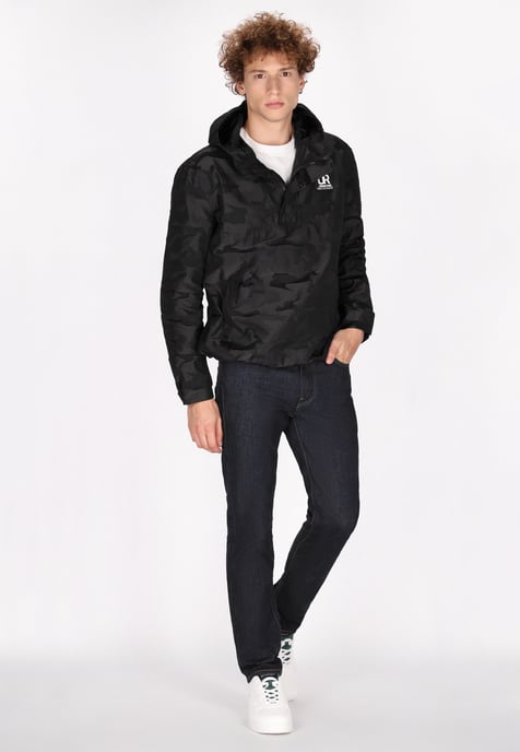 Schmuddelwedda Schlupfjacke Herren Grau Camouflage - Image 2