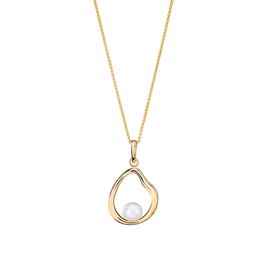 Orphelia 'Baptiste' Damen Halskette aus 925er Sterling Silber mit Anhänger - Gold ZH-7507/G - Image 1