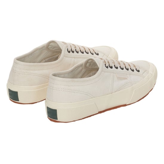 Superga - Herren/Damen Unisex Sneaker "2750", Fischgrätmuster (Beige Rau/Naturweiß) - Image 2
