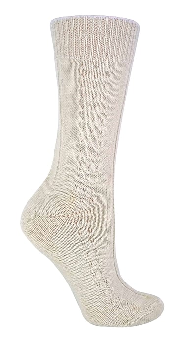 1 Paar Damen leichte weiche kuschelige gestrickte 100% reine Wolle Bettsocken - Image 1