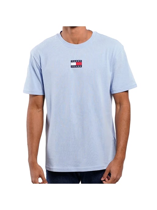 T-Shirt Tommy Jeans Herren Original Flaggenlogo Mitte - Image 2