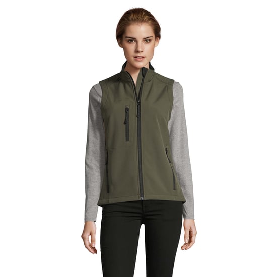 SOLS Womens/Ladies Rallye Soft Shell Bodywarmer Jacke (Dunkelgrün) - Image 5
