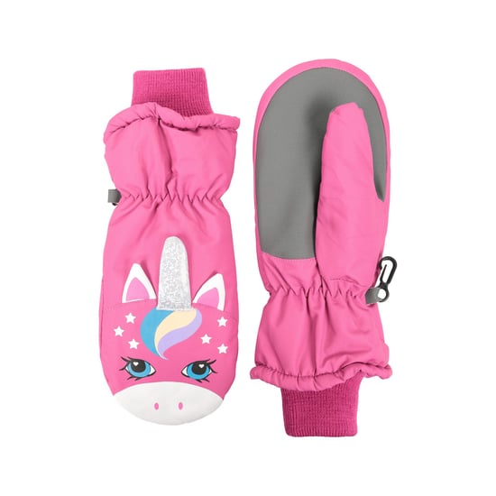 Mountain Warehouse Girls Critter Unicorn Ski Mittens (Pink)