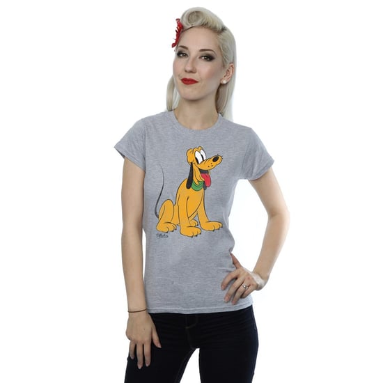 Disney Womens/Ladies Classic Pluto Heather T-Shirt (Heather Grey)