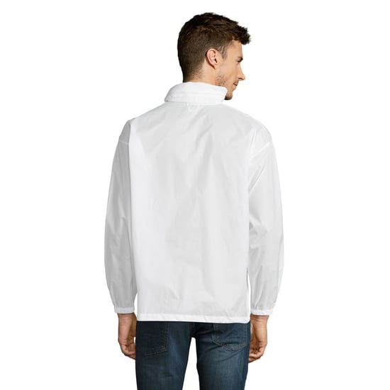 SOLS Unisex Surf Windbreaker Lightweight Jacket (Weiß) - Image 4