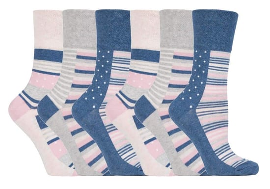 Gentle Grip - 6 Paar Damen Gentle Grip nicht elastische Socken - GG132 - Image 1