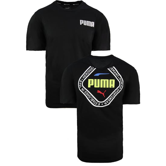 Puma Collective Triblend Herren Schwarz T-Shirt - Image 3