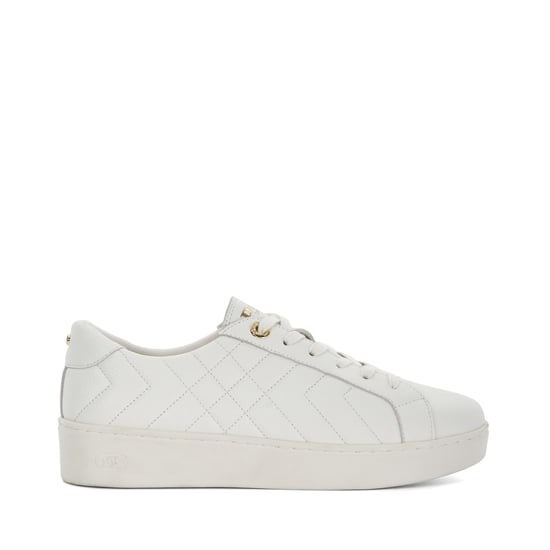 Dune Ladies Egent - Quilted Platform Sole Lace-Up Trainers