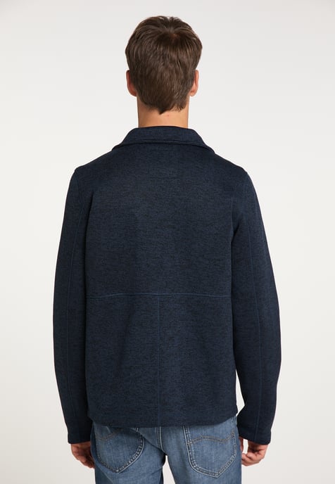 ICEBOUND Serie yuka Strickfleecejacke Herren Marine Melange - Image 3
