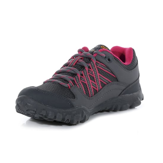 Regatta Childrens/Kids Edgepoint Wasserdichte Wanderschuhe (Steel/Pink Fusion) - Image 3
