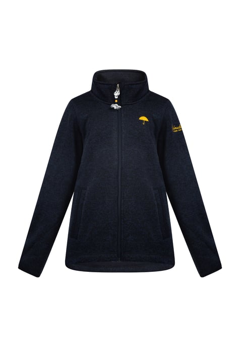 Schmuddelwedda Strickfleecejacke Mädchen (Kids) Meeresmelange - Image 1