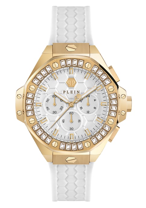 Philipp Plein Plein Chrono Royal Weiß Unisex Armbanduhr PWPSA0624 - Image 1