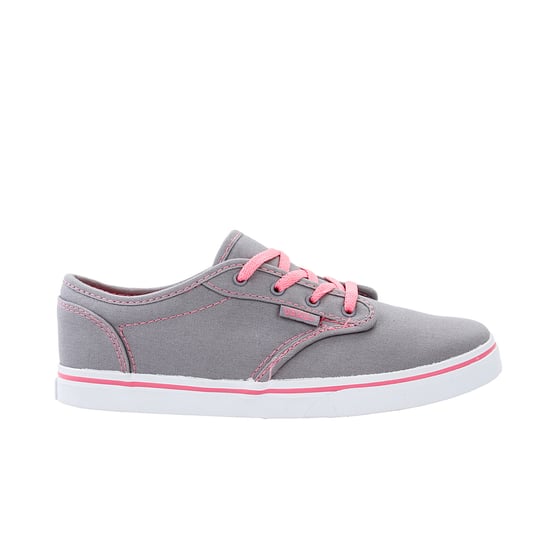 Vans Atwood Low Lace-Up Grey Canvas Kids Plimsolls SEGATP