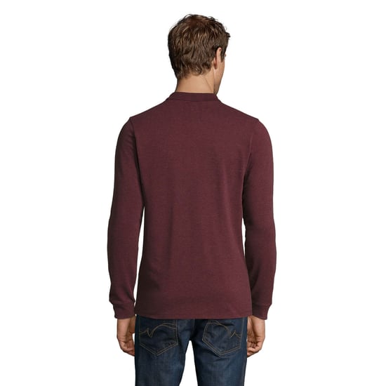 SOLS - "Perfect" Poloshirt für Herren Langärmlig (Ochsenblut heide) - Image 2