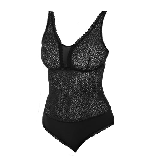 Daily Glam Trendy lace bodysuit with straps D07M7 woman