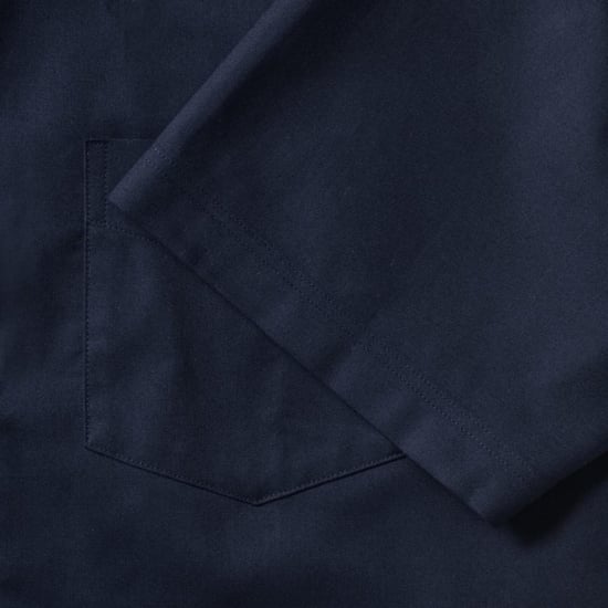 Russell Collection Oxford Herren Hemd, Kurzarm, pflegeleicht (Helles Marineblau) - Image 6