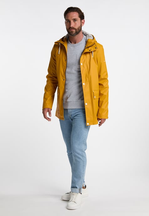 Dreimaster Regenjacke Herren Curry - Image 4