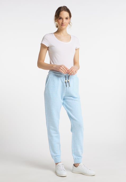 Schmuddelwedda Sweathose Damen Aqua Melange - Image 4