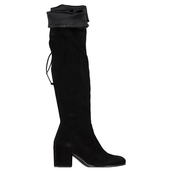 Stuart Weitzman kniehohe Stiefel aus schwarzem Wildleder - Image 1
