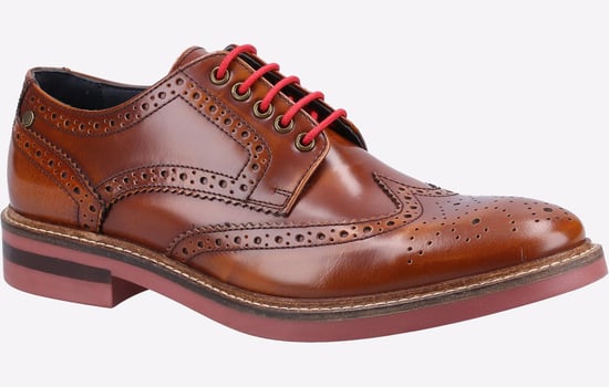 Base London Woburn Hi-Shine Brogue Leder Herren - Image 2