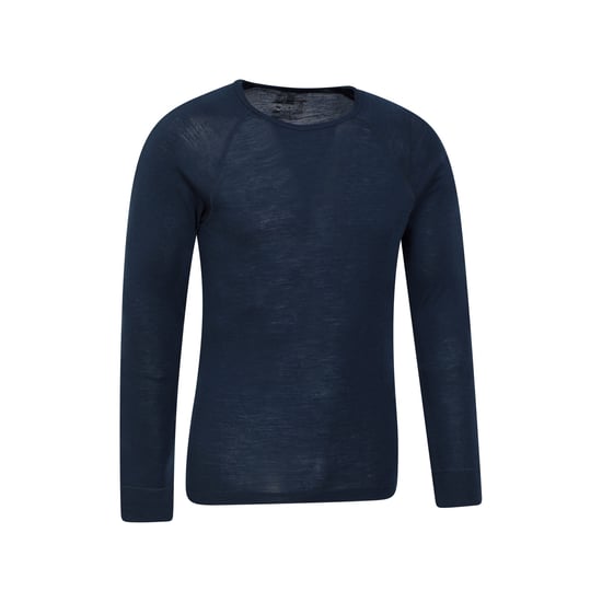 Mountain Warehouse Mens Merino Wool Base Layer Top (Pack of 2) (Navy)