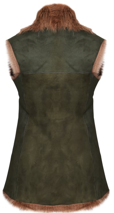 Women's Toscana Sheepskin Long Gilet-Sorocaba
