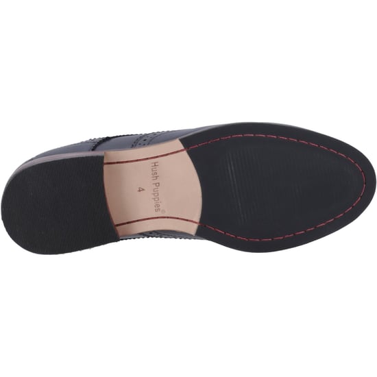 Hush Puppies Natalia Leder Damen Navy Brogues Schuhe - Image 3