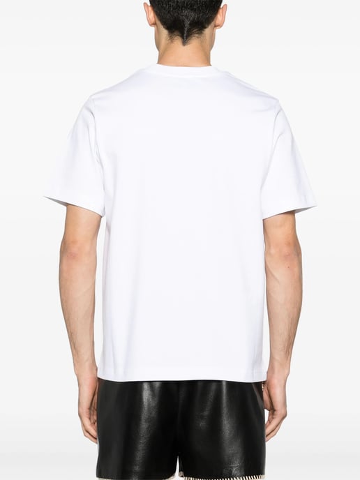 Casablanca Statue En Marbe Bedrucktes T-Shirt in Weiß - Image 4