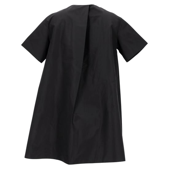 Jil Sander Faltendes Minikleid aus schwarzer Baumwolle - Image 3