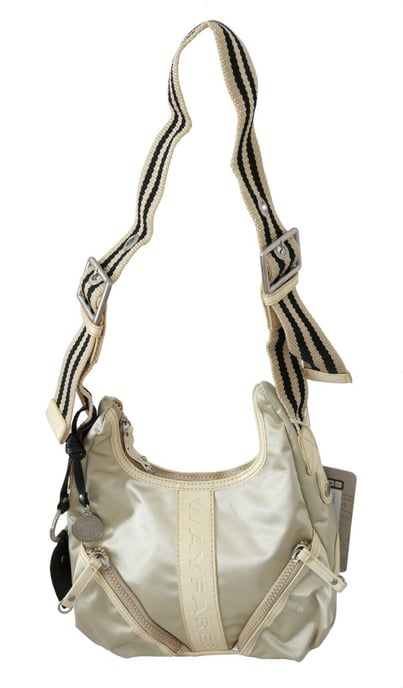 WAYFARER Women's White Shoulder Crossbody Sling Fabric Purse