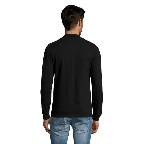 SOLS - "Perfect" Poloshirt für Herren Langärmlig (Schwarz) - Image 2