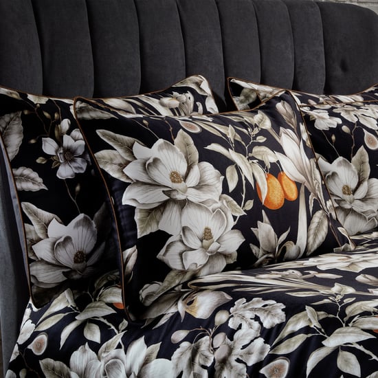 EW von Edinburgh Weavers Opulente Blumendesign Premium Baumwollsatin Kissenbezug-Paar - Image 1