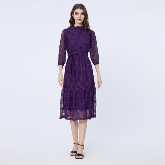 Ausgestelltes Spitzenkleid - Image 2