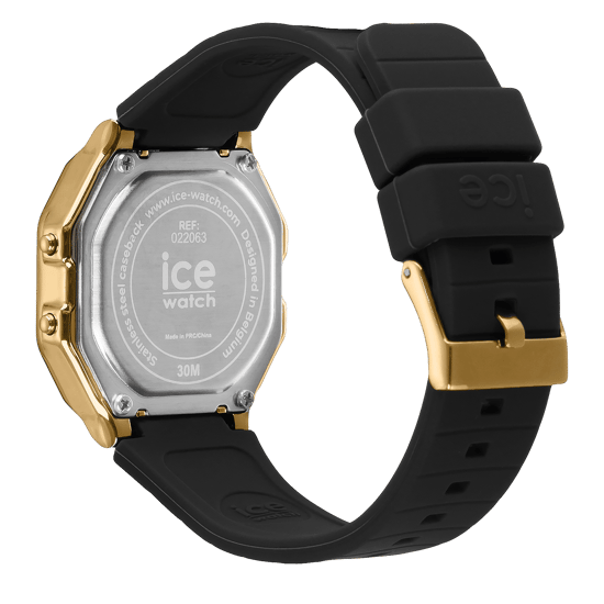 Ice Watch Ice Digit Retro - Black Gold Schwarz Damen Armbanduhr 022064 - S - Image 3