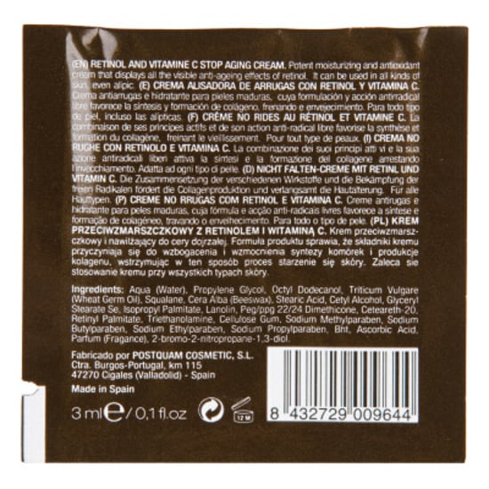RETINOL C ANTIWRINKLE CREAM , MONOUSE 20 SACHETS X 3 ML.