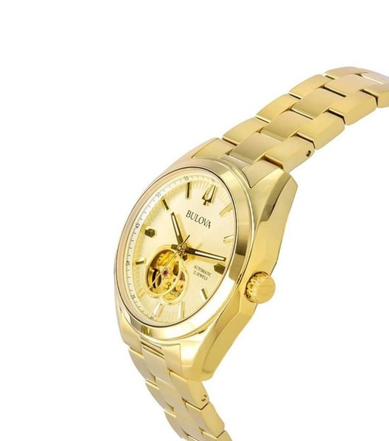 Bulova Surveyor Gold Herren Armbanduhr 97A182 - Image 3