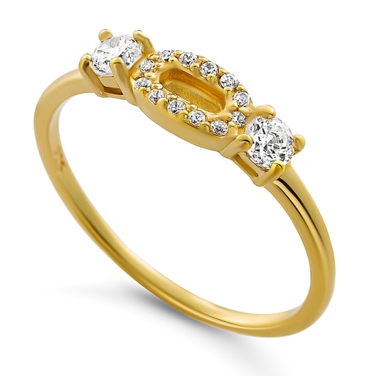 Orphelia 'Lily' Women's 925 Sterling Silver Ring - Gold ZR-7582/G