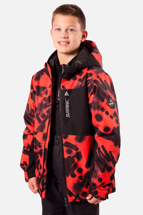 Misfit Vandal Print Jacket Orange