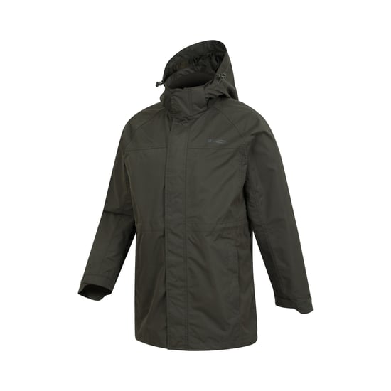Mountain Warehouse Mens Westport Long Waterproof Jacket (Dark Khaki)