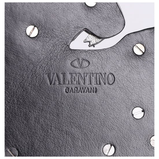 Valentino Panther Bag Charm aus schwarzem Leder - Image 3