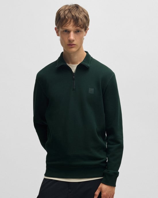 BOSS Orange Zetrust Mens 1/4 Zip Sweatshirt