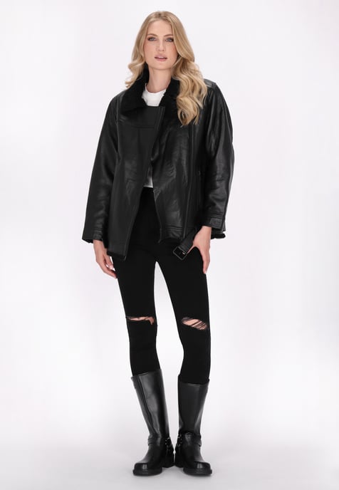 Dreimaster Jacke Damen schwarz - Image 2