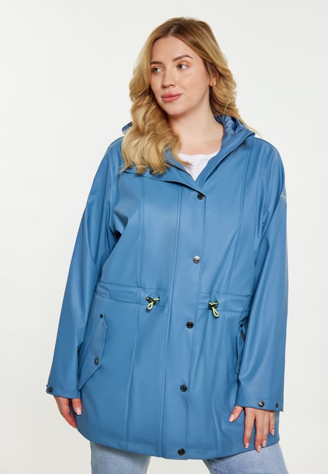 Schmuddelwedda Regenmantel Damen Stahlblau - Image 3