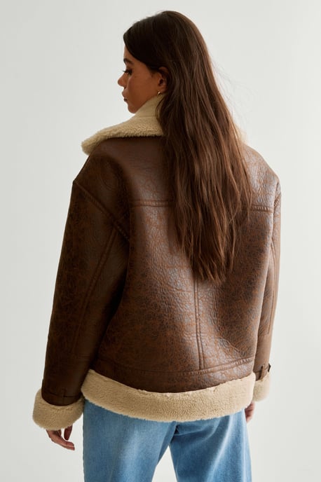 Duffle Front Bonded Fur  Aviator