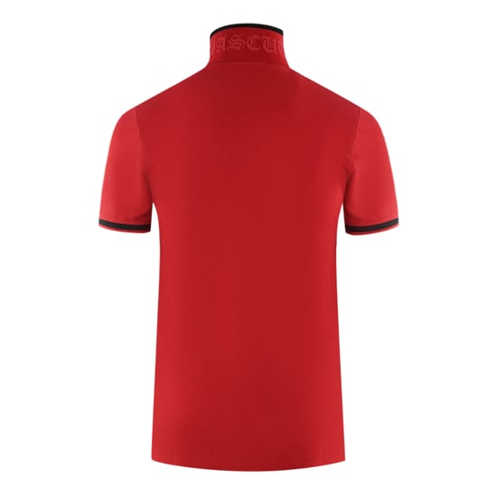 Aquascutum AQ 1851 besticktes rotes Poloshirt mit Spitze - Image 3