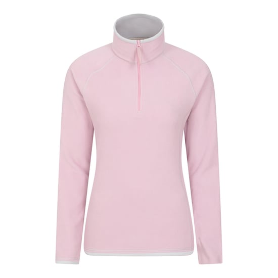 Mountain Warehouse - "Montana" Fleece-Oberteil mit halbem Reißverschluss für Damen (Pink) - Image 1