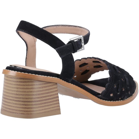 Hush Puppies Lacie Veloursleder Damenschwarze Sandalen - Image 2
