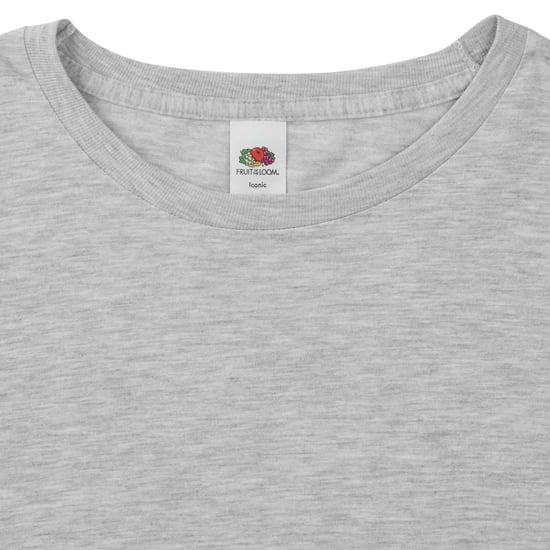 Fruit of the Loom - "Iconic 150" T-Shirt für Herren (Heide Grau) - Image 3