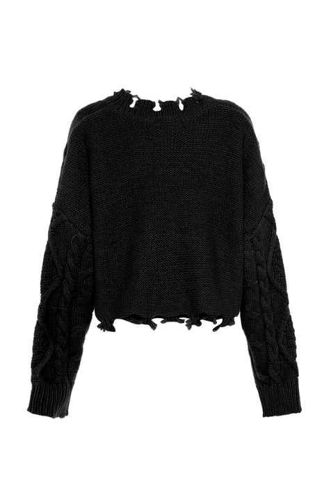 Mymo Strickpullover Damen schwarz - Image 2